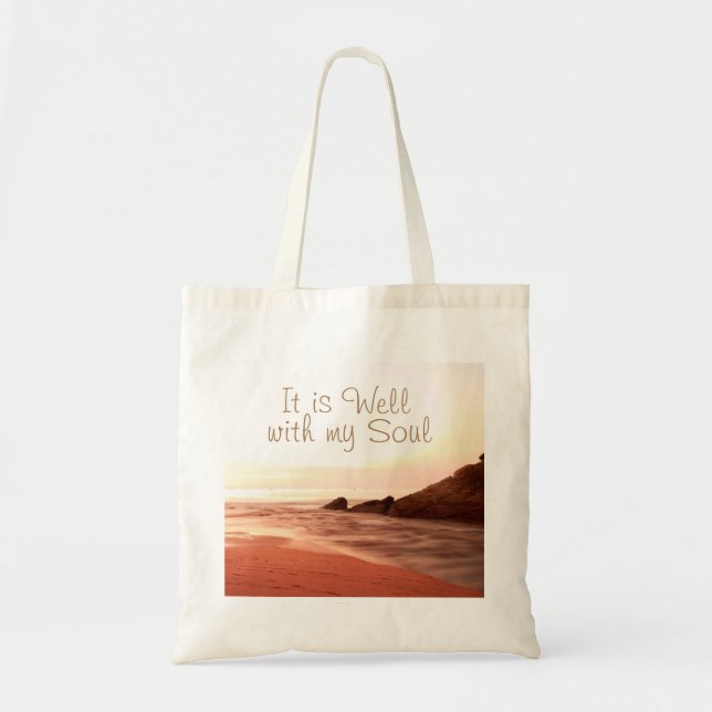 Tote Bag C'est bien avec mon âme, bien-aimée Hymne (Devant)