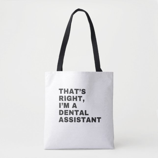 TOTE BAG C'EST BIEN JE SUIS ADJOINT DENTAIRE (Devant)