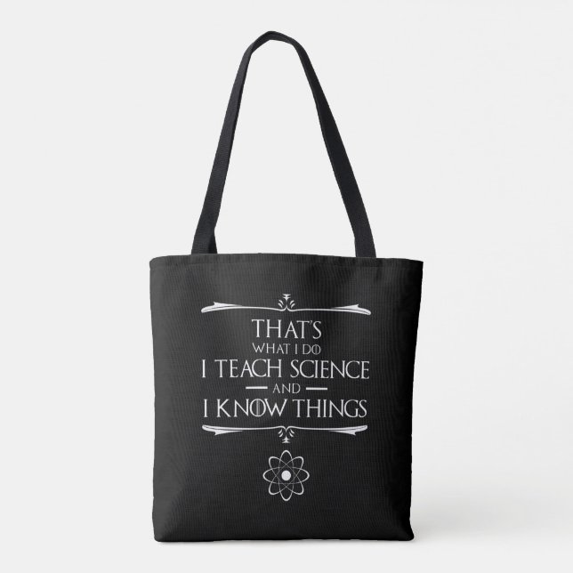 Tote Bag C'est ce que je fais J'enseigne la science (Dos)