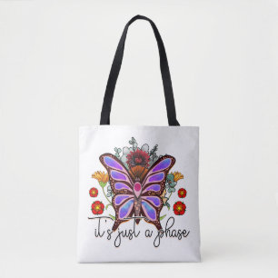 Tote Bag C'est juste une phase Butterfly Inspirational Cita