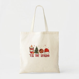 Tote Bag C'est la saison Basketball de Noël 