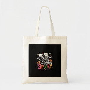 Tote Bag C'Est La Saison D'Être Éffrayant Danser Skeleton H