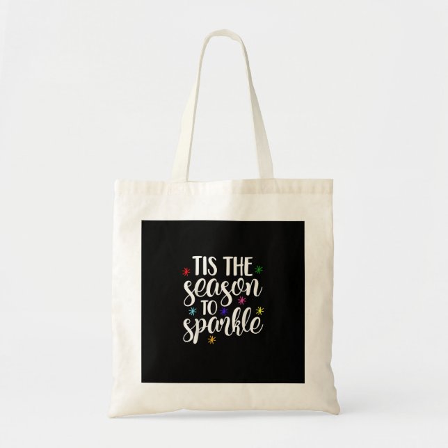 Tote Bag C'Est La Saison Pour Étinceler Retro Classic (Devant)