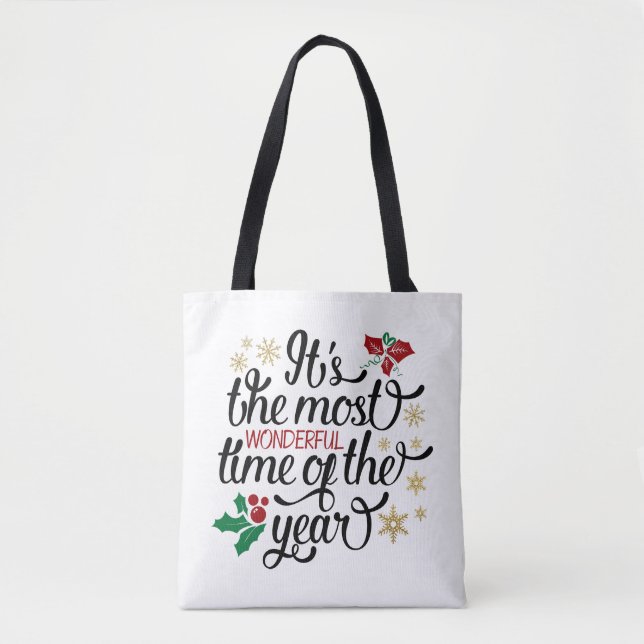 Tote Bag C'est le moment le plus merveilleux de l'année Noë (Devant)