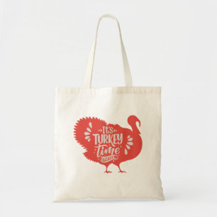 Tote Bag C'est l'heure de la Turquie pour Thanksgiving