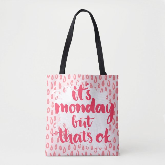 Tote Bag C'est lundi mais c'est correct (Devant)