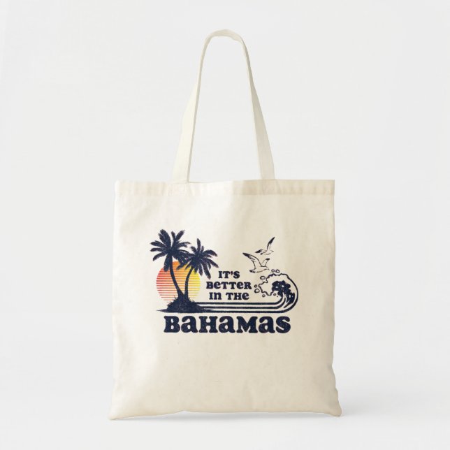 Tote Bag C'est mieux aux Bahamas (Devant)