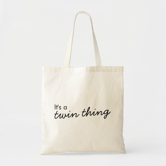 Tote Bag C'est un jumeau | Jumelage de jumelage moderne (Devant)