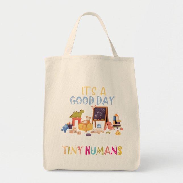 Tote Bag C'est une bonne journée pour enseigner de minuscul (Devant)