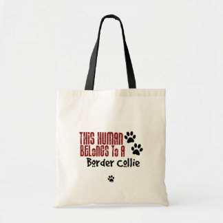 Tote Bag Cet humain appartient à border collie
