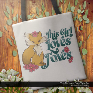 Tote Bag Cette fille adore les renards
