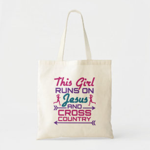 Tote Bag Cette fille court sur Jésus et le pays