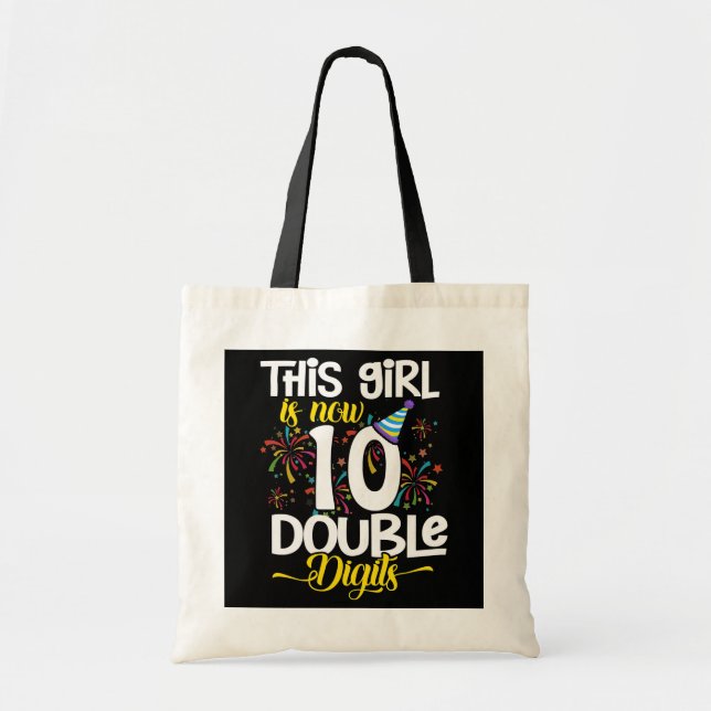 Tote Bag Cette Fille Est Maintenant 10 Chiffres Double 10 A (Devant)