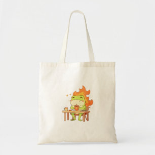 Tote Bag Cette grenouille est bien avec un design kawaii am