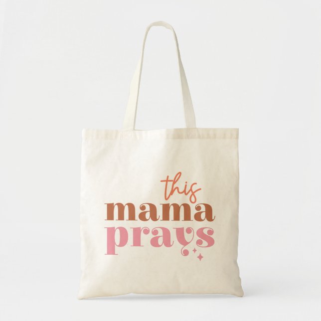 Tote Bag Cette maman prie (Devant)
