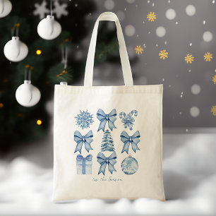 Tote Bag Cette saison coquette arc cadeaux de Noël