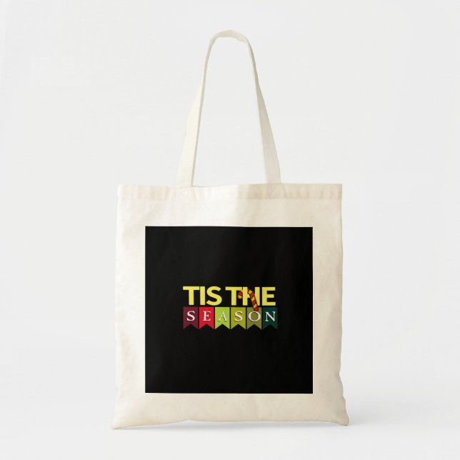 Tote Bag Cette saison Noël Père Noël drôle tendance (Devant)