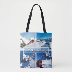 Tote Bag CH Suisse - Chemin de fer Jungfrau -