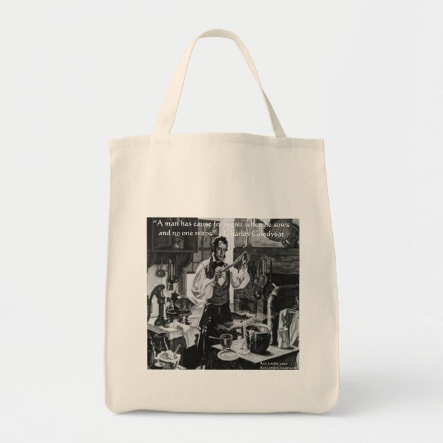 Tote Bag Chales Goodyear Sow & Reap Wisdom Citation (Devant)