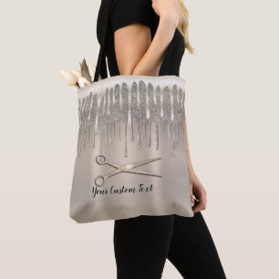 Tote Bag Champagne Gold Hair Styliste Diamond Parties scint