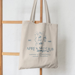 Tote Bag Champagne sur glace   Après-ski enterrement de vie
