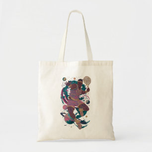Tote Bag champion de tennis cosmique dans l'espace 
