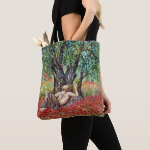 TOTE BAG CHAMPS DE PAN, D'OLIVE ET DE POPPY