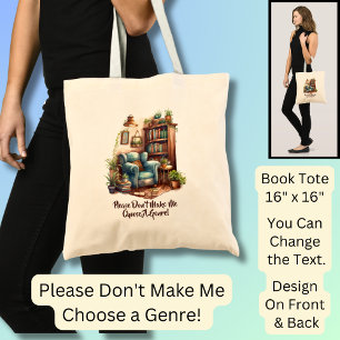 Tote Bag Changer de texte, S'il vous plaît ne me faites pas