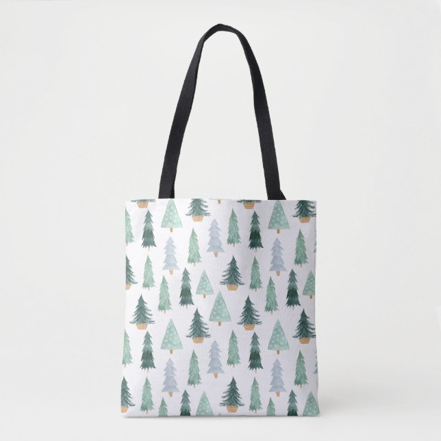 Tote Bag (chanson de Medium) - Christmas Pattern (Devant)