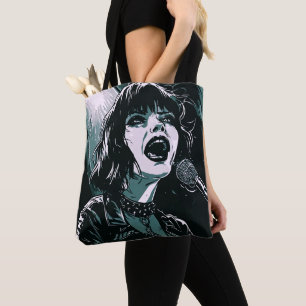 Tote Bag Chanteur Expressif Shout It Out Amoureux de la Mus