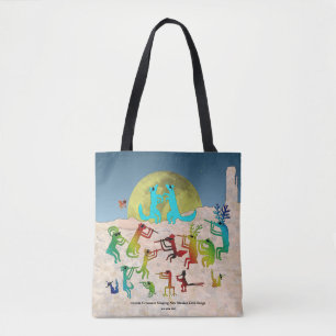 Tote Bag Chanteurs Coyote Chantant des Chansons d'Amour du