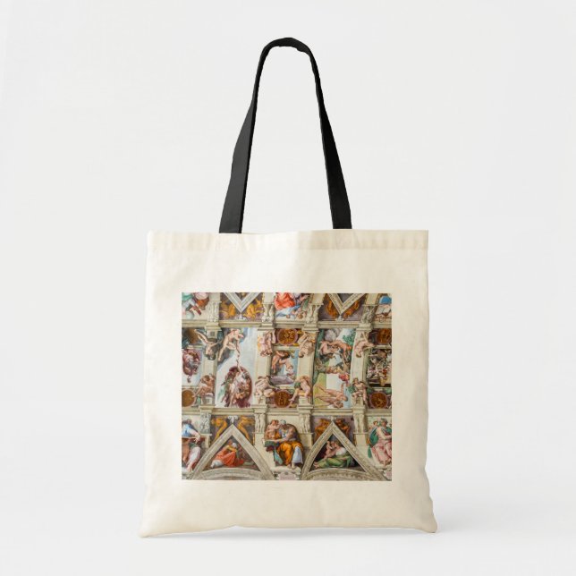 Tote Bag Chapelle Sixtine Michelangelo - Vatican, Rome, Ita (Devant)