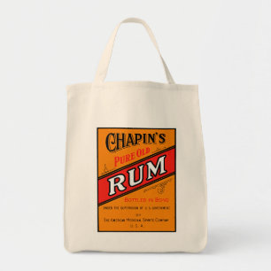 Tote Bag Chapins Pure Old Rum Label