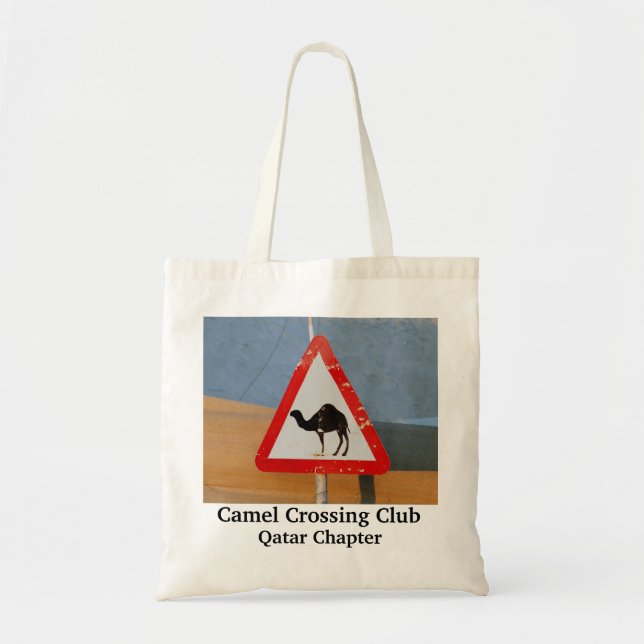Tote Bag Chapitre du Qatar de club de croisement de chameau (Devant)