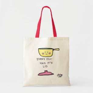 Tote Bag Chaque pot l'a est couvercle