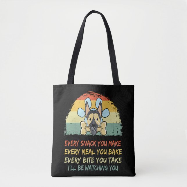 Tote Bag Chaque Snack Que Tu Fais... Je te regarderai (Devant)