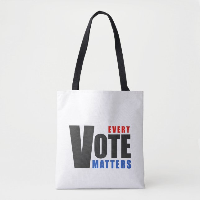Tote Bag Chaque vote compte - votre vote est votre pouvoir (Devant)