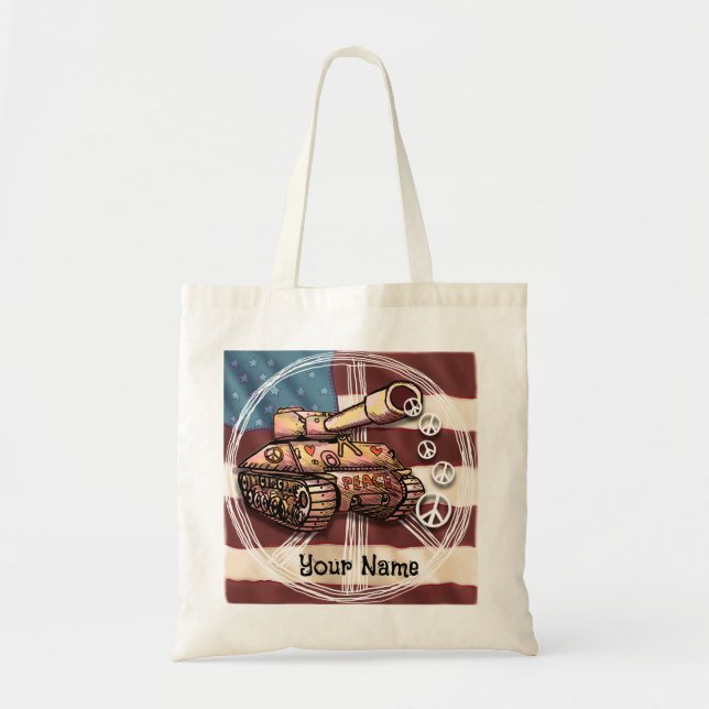 Tote Bag Char de paix USA (Devant)