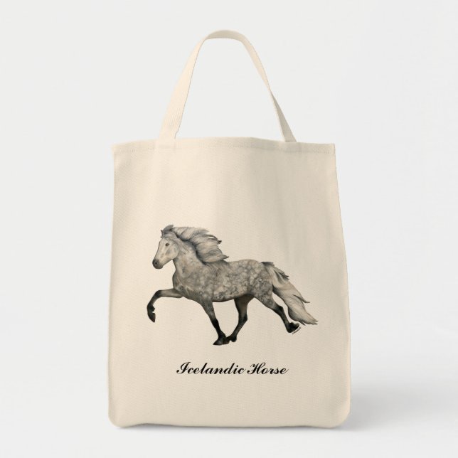 Tote Bag Charismatic Dapple Grey Islandais Horse (Devant)
