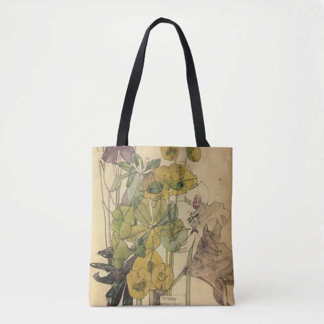 Tote Bag Charles Rennie Mackintosh - Spurge With Yham 1909 (Devant)