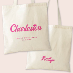 Tote Bag Charleston Bachelorette Party Personnalisé Fourre-