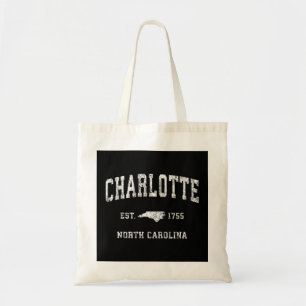 Tote Bag Charlotte North Carolina NC Sport sportif Vintage