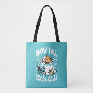 Tote Bag Charme d'hiver et cacao chaud - Appels de cacao d'
