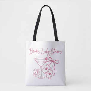 Tote Bag Charmes de chance de la mariée   Enterrement de vi