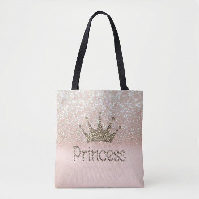 Tote Bag Charming Tiara, Princesse, Parties scintillant Bok (Devant)