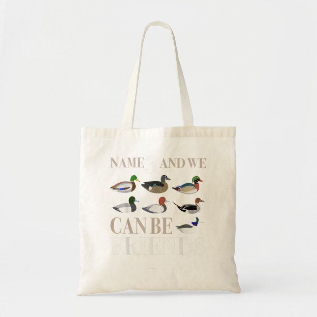 Tote Bag Chasse au canard Chasseurs de sauvagine Différente (Devant)
