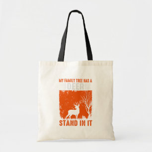 Tote Bag Chasse au cerf arbre généalogique
