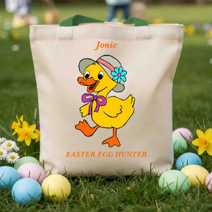 Tote Bag Chasse aux oeufs de Pâques de poussins à la mode