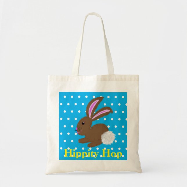 Tote Bag Chasse aux oeufs de Pâques lapin lapin lapin (Devant)