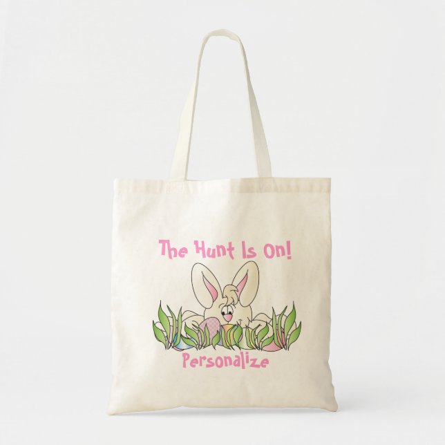 Tote Bag Chasse aux oeufs de Pâques - Personnaliser (Devant)